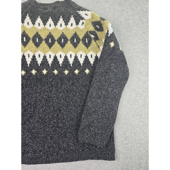 &merci Icelandic Nordic Fair Isle Long Sleeve Sweater Size M - Picture 9 of 11